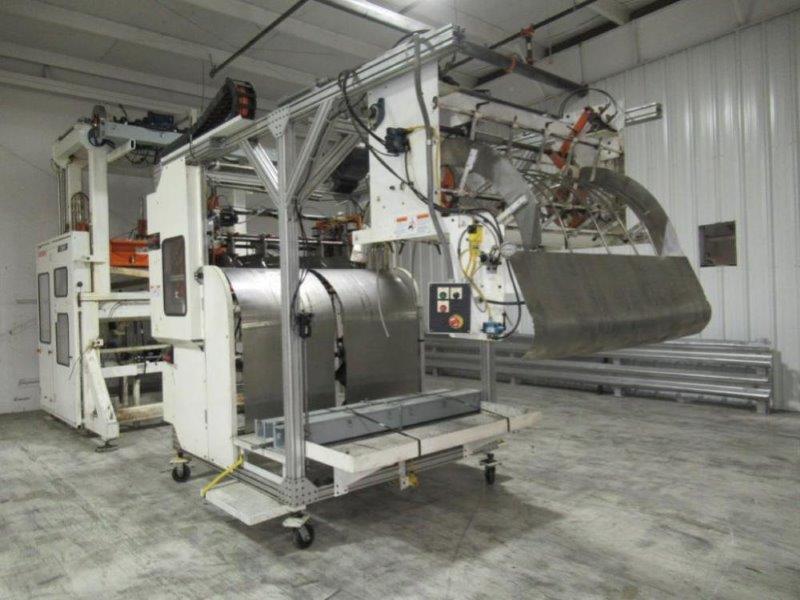 30 Ton, Brown #T354V, inline vertical trim press, 13.5" stroke, 20" x 61" platen, 145 SPM