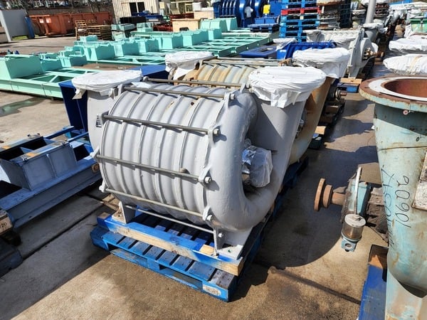 4000 scfm @ 8 psi, Lamson Gardner Denver #1210/1250, centrifugal blower, 6 stage