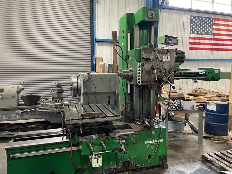 3 Scharmann WB75 Table Type Horizontal Boring Mill 31 X39 Rotary