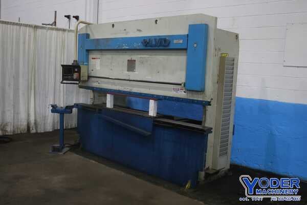 110 Ton, LVD #110-JS-10, hydraulic press brake, 10' overall, 100" between housing, 5.12" stroke, 12 HP, #74991