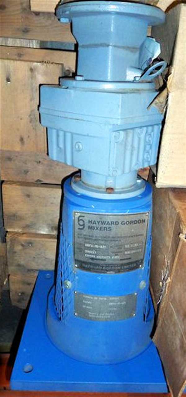 Hayward Gordon #HRFX-15-421, Copper Sulphate Mix Tank Agitator