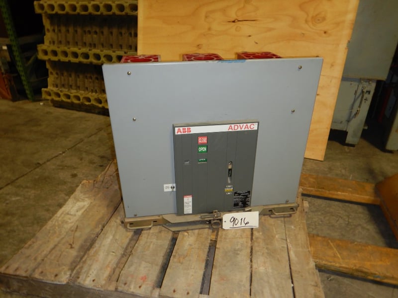1200 Amps, ABB ADVAC, AA25177000000P, 15KV, 125 VDC w/switchgear for