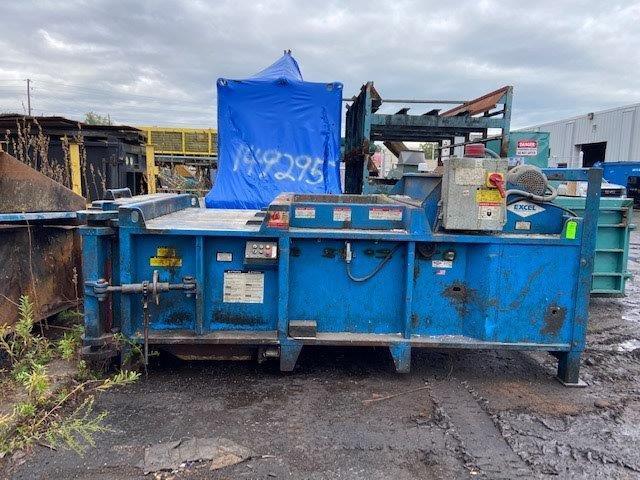 Excel #EX60, horizontal baler, 60" x 48" x 30" target bale size, 54" x 35" feed opening
