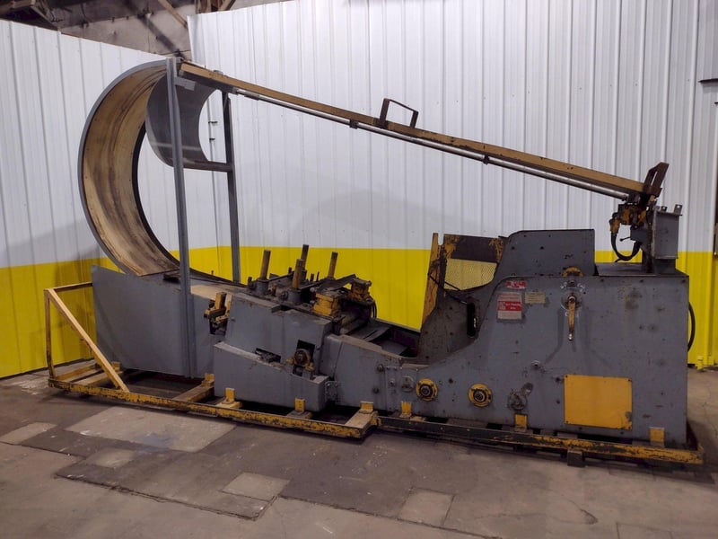 10000 lb. Air Feeds Inc #CCS-100-2460, coil cradle straightener comb uncoiler, 24" W, 60" outside dimension