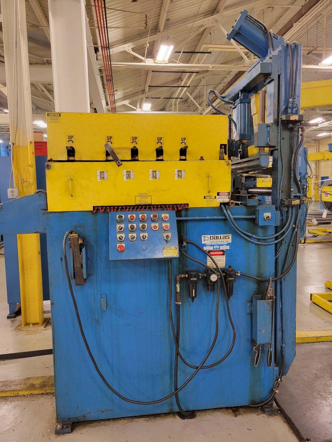 6000 lb. Dallas #DDCR-6000-18 / DPS-3-9-18 / DRF-418, coil feed line ...