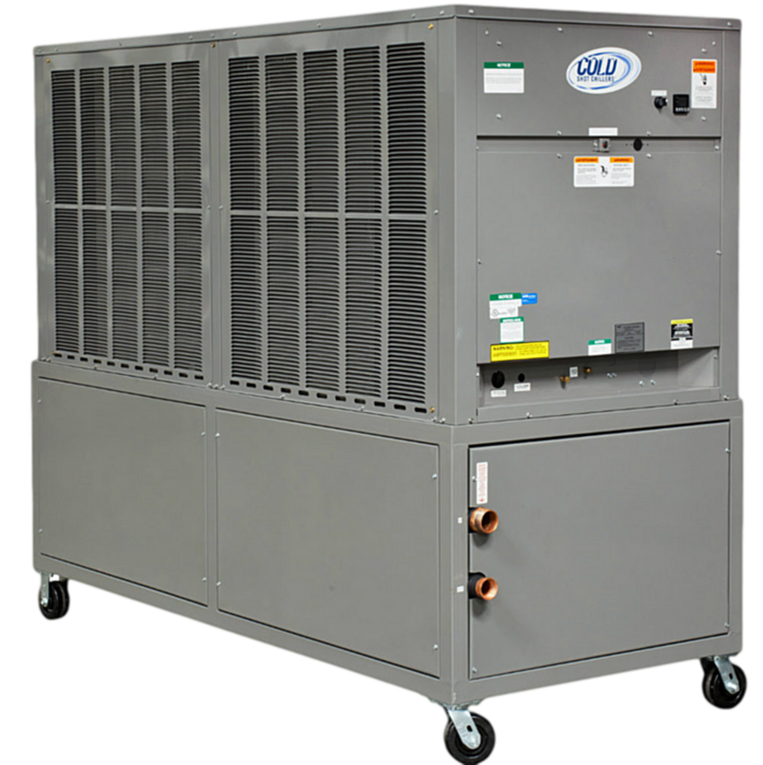 15 Ton, Cold Shot Chillers #ACWC-180-E, 208/230 or 480 V., 3 phase, 1 yr parts 5 yr compressor, new