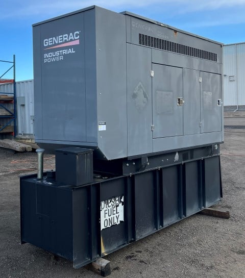 60 KW Generac, diesel generator, enclosed, 120/240 Volts, #89380