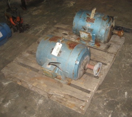 20 HP 1760 RPM Reliance, Frame 286U, Weatherproof Motors, 24.5 Amps, 220-440 Volts