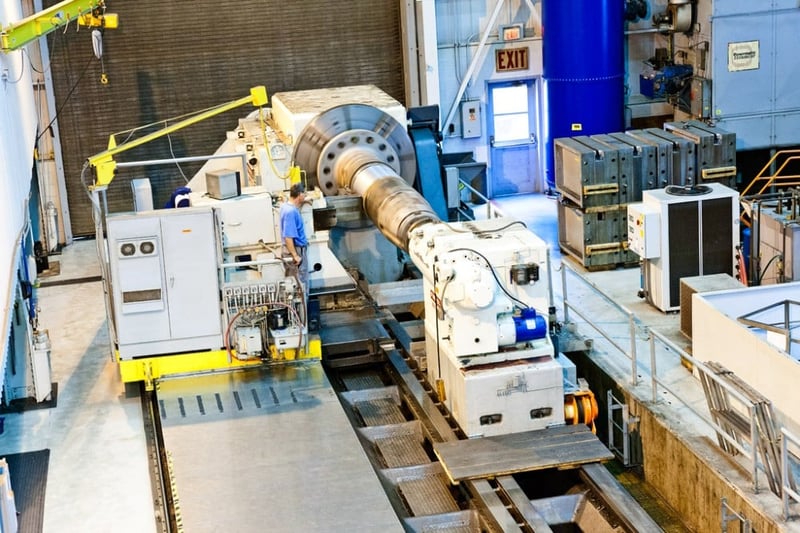 124" x 660" Farrel-Betts, lathe, Siemens 840D SL CNC, 72" face plate, retrofit 2016