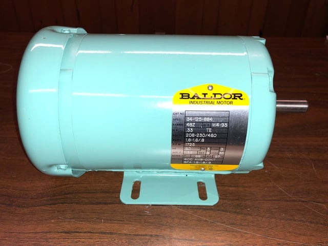 Worldwide Electric 2 HP Electric Motor 3 Phase 56C Frame 3600 RPM TEFC 208 230 / 460 Volt New