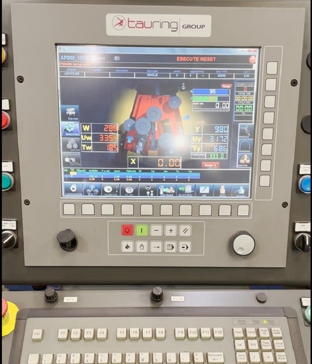 8" x 8" x .8" Tauring #Alpha-200, CNC I-beam & angle bending roll, Alpha200CNCi, HE Device, 3 driven rolls