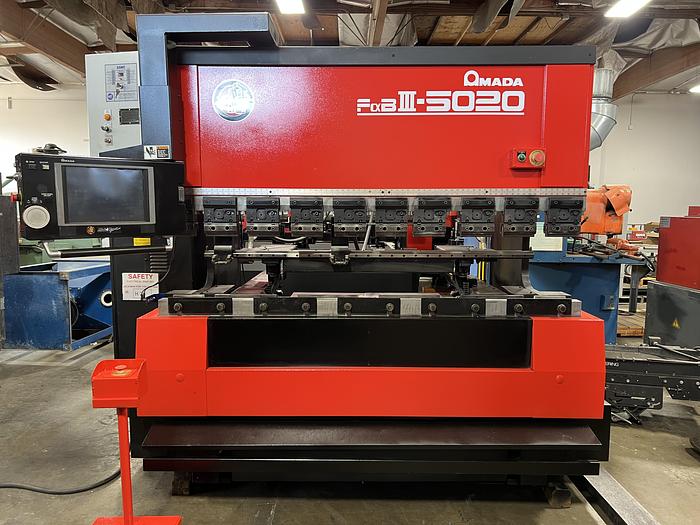 55 Ton, Amada #FBD-5020NT, 6.8'OA, 59.84" between housing, 3.9" stroke, 15.75" throat, 14.57" open, 5 HP, 2000