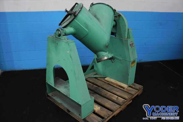 2 cu.ft. Patterson, twin shell dry blender, 3/4 HP, 15" cone diameter, Stainless Steel bowl, #75400