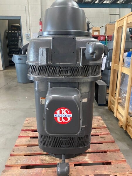 150 HP 1785 RPM U.S. Motors, Frame 444TP, vert premium eff inverter duty, weather protected enclosure type