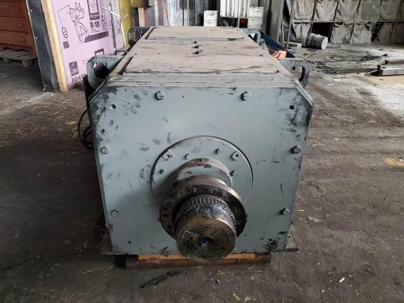 600 HP 1150/1500 RPM General Electric DC motor, foot mounted, 500 VA