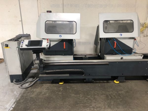Elumatec #DG-104/02, CNC Double End Mitre Cut-off Saw, 2005