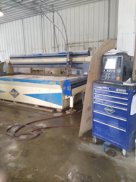Wardjet #Z-613, Waterjet Cutting System, 6' x 13' table, CMC Burny Phantom ST CNC Control, 2005