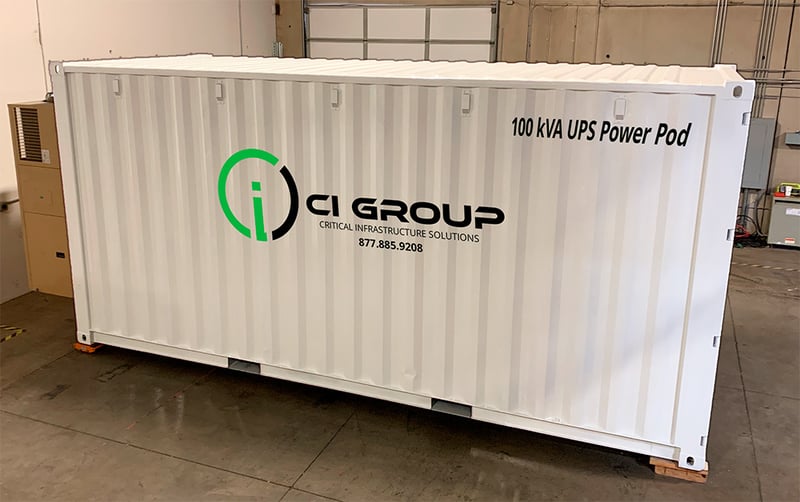 100.0 KVA Mitsubishi self contained outdoor uninterruptible power