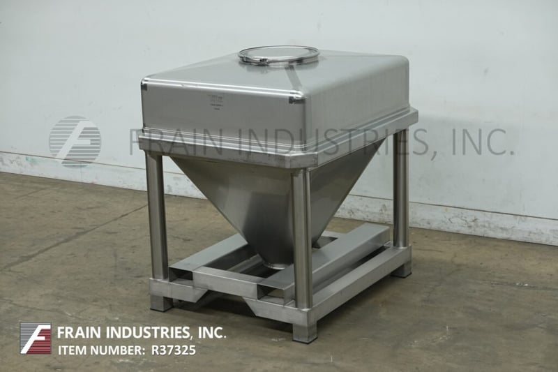 30 cu.ft., Tote Systems, 850 liter 316 Stainless Steel tote/bin, 42