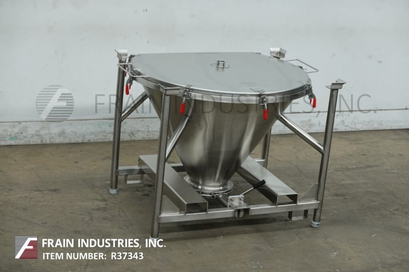 11 cu.ft., Laciny, 316 Stainless Steel tote/bin, 46" ID x 30" deep