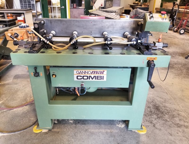 23 Spindle, Gannomat #COMBI-110, Constr. & Line Boring Mach., (23) Spindle Hd., 2 HP, 31-1/2" width, 3"