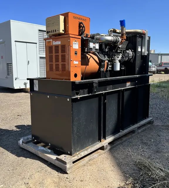 60 KW Generac #0048123, diesel generator, open, 120/240 Volts, 996 hours, #89285