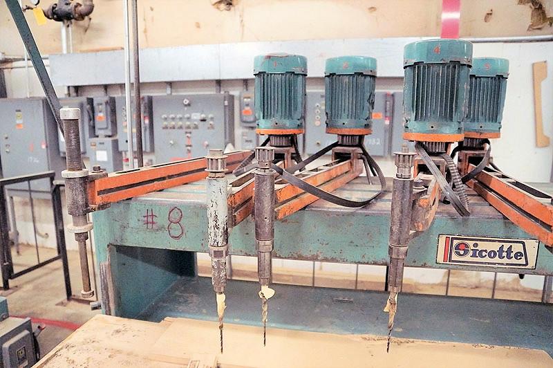5 Spindle Sicotte J3H7, Vertical Boring Machine, 24" x 84" table, (5
