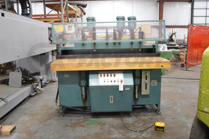 5 Spindle Sicotte J-3-H-6, Vertical Boring Mach., 24" x 72" table, (3) 1 HP, 1.5" diameter, 8" table feed