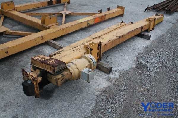 2 Ton, Milwaukee single leg gantry crane, 22' span, 14' under beam ...