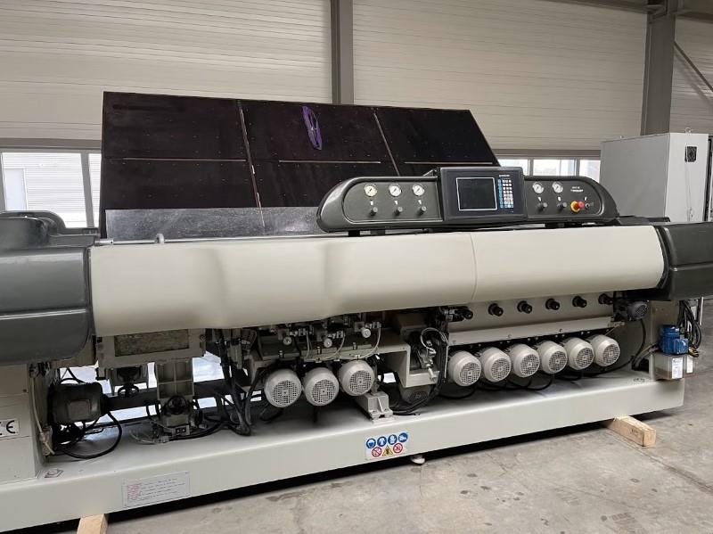 Bavelloni Max-80-CNP, Straight Line Glass Beveler, 13 spindle, 40 x 40 mm min. size, 3 - 25 mm thick, 3 - 45