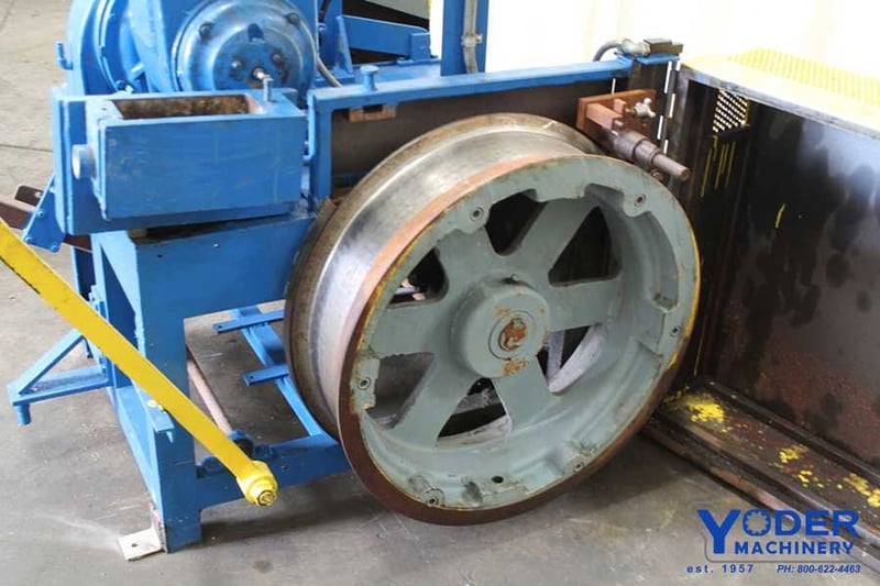 Inline draw bench, 3/8" capacity, single die, 28" Capstain diameter, 8