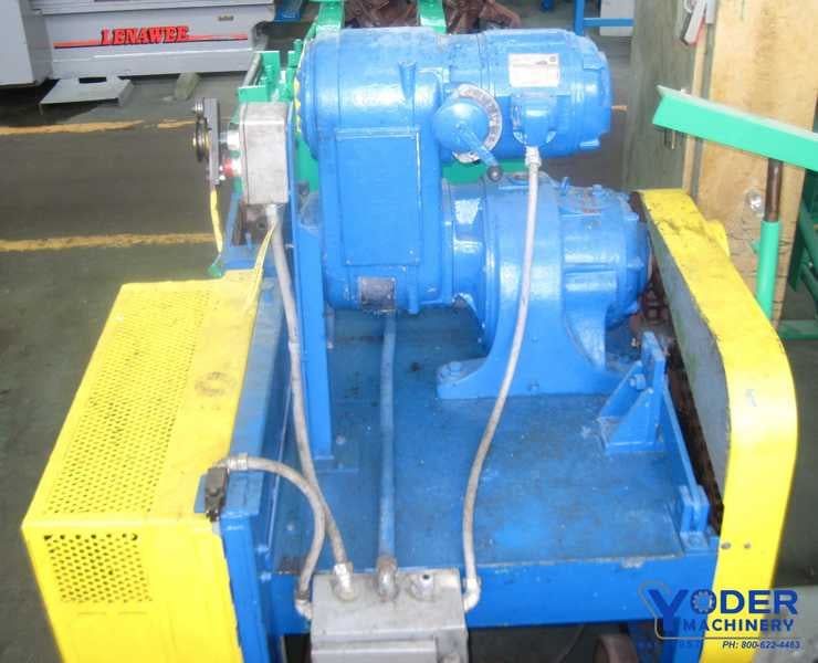 Inline draw bench, 3/8" capacity, single die, 28" Capstain diameter, 8