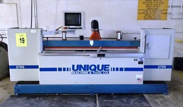 Unique #2700-CNC, Door-Solid Wood Automatic Shaper, (1) CNC 5" stackable vertical spindle, 7.5 HP belt