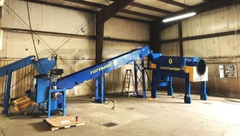 36" X 120" Tuffman #TM-2088-01, Trommel Screen, 20' Infeed Conveyor ...