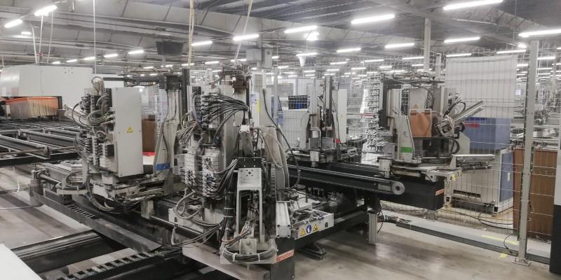 Elumatec VS-750, Window Line, 140 units/8hrs. shift, 2600 x 3000 mm, 185 mm profile height, 140 mm width (w/o