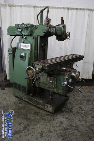 Kearney & Trecker #307-S12, vertical mill, 12" x62-1/2" table, 34" X, 12" Y, 18" Z, #50 NS, coolant, 7.5 & 5
