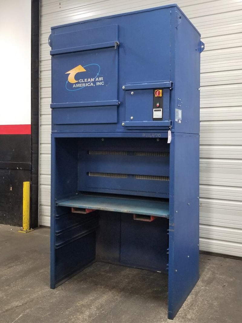 2000 cfm Clean Air America WS5, booth & backdraft dust collector, 226
