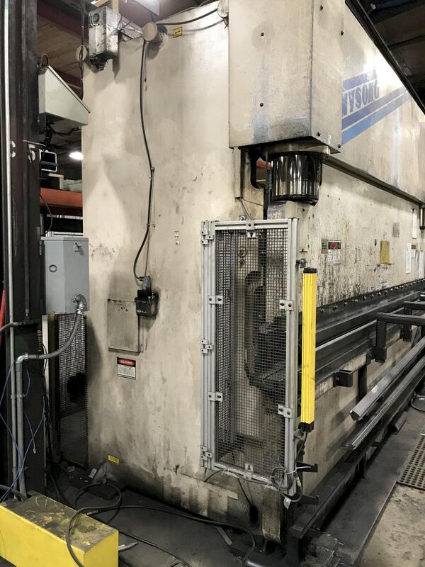 250 Ton, Wysong PH250144, hydraulic press brake, 10" stroke, 19" die