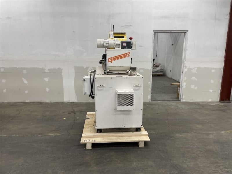 12" x 12" Granutec #TFG1212, pull roll granulator, 3 knife open rotor, 2 bed knife, blower