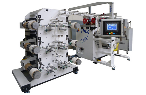 SRC Systens #SP06, 18" wide 6 head spooling system, 1.5" max spool width, 1000 FPM