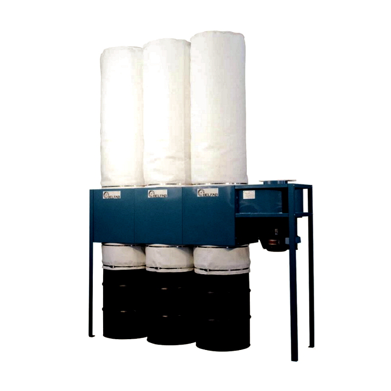 3500 cfm Belfab #LW3-7.5, modular dust collection system, 7.5 HP, 3600 RPM, 3 high efficiency, 1/8" thick