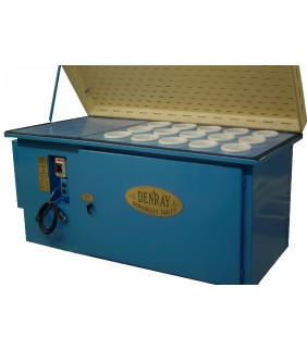 Denray #2872, down draft table, 28" x 72" x 34-1/2 H table, 2 HP, 77 dba sound level, 4 casters, 2 of which