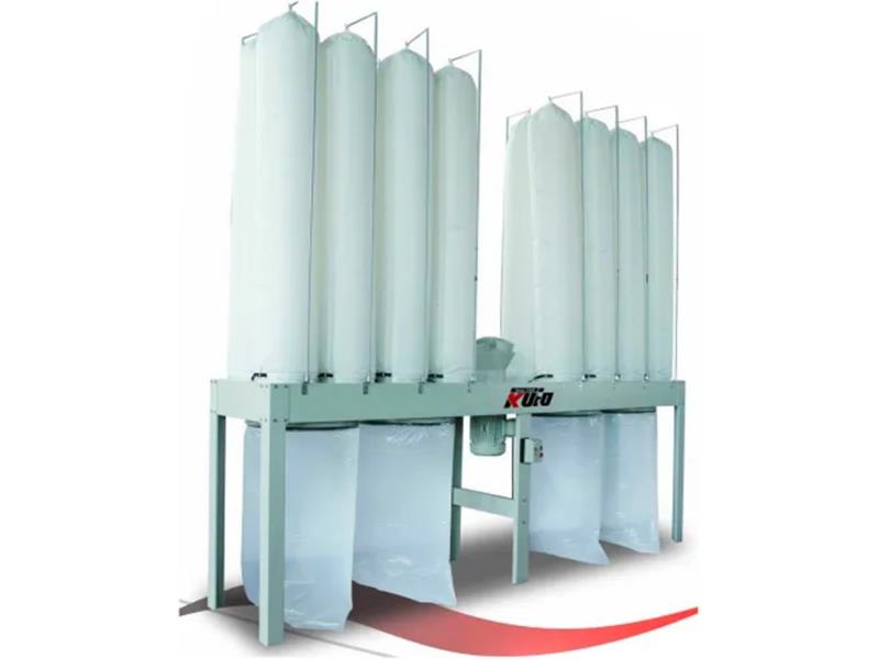 6627 cfm Kufo UFO104H2, dust collector, 10 HP, 16 upper filter bags