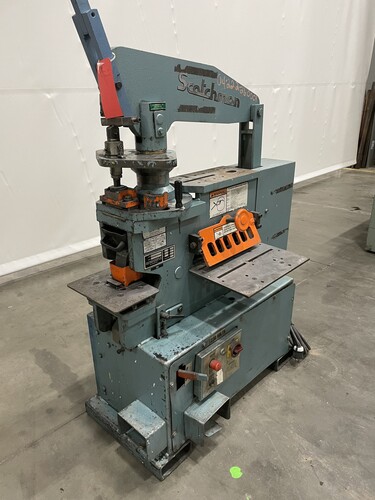 Scotchman 5014TM, ironworker, 50 ton, 14" blade, 3 HP, 230 V., 3 phase