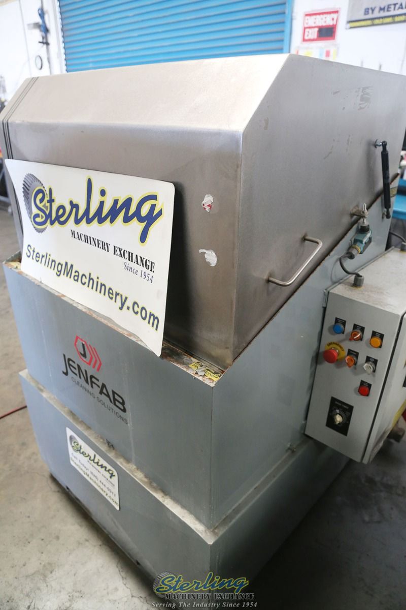 Jenfab TL31F, top load automatic aqueous parts washer, Stainless Steel oil skimmer, 32