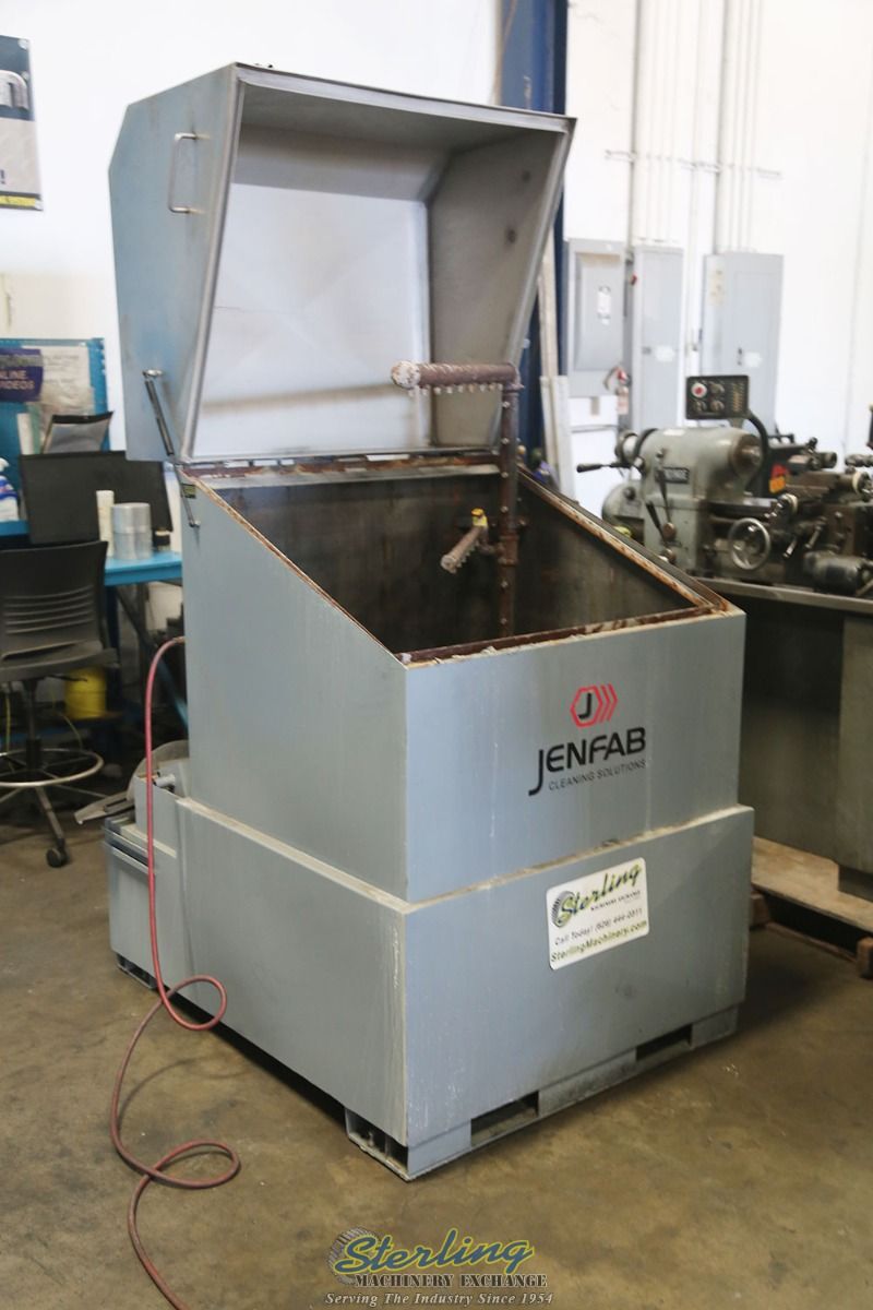 Jenfab TL31F, top load automatic aqueous parts washer, Stainless Steel oil skimmer, 32