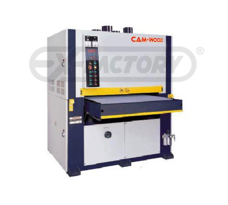 37" x 75" Cam-wood " A-3775X, single head wide belt sander, 5" thickness, double Infeed & outfeed spring