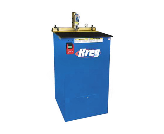 3 Spindle, Kreg #DK-3100, pocket hole boring machine, 1.5 HP, 39-1/2" tabletop, 2-pocket hole, 3/8" diameter