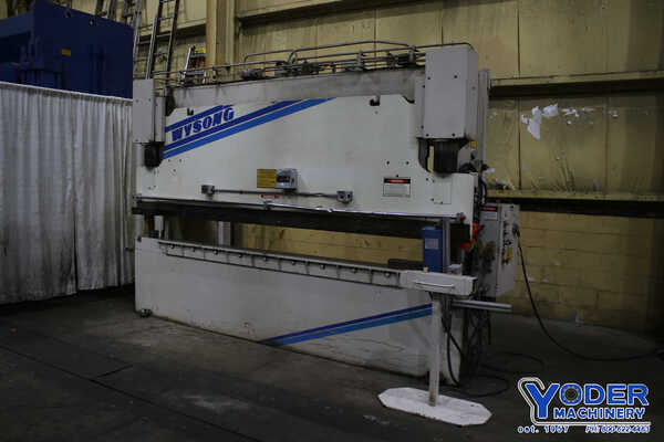 100 Ton, Wysong #THS100-144, hydraulic brake, 12' overall, 126-1/2" between housing, 8" stroke, 2000, #75803