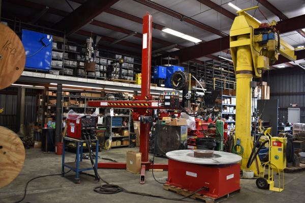 10' x 10' WeldWire Co., welding maniulator, 10' vertical lift, 10' horizontal reach, Lincoln subarc package